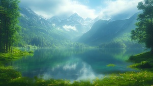 翠湖青山