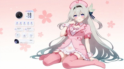 流萤粉色小护士