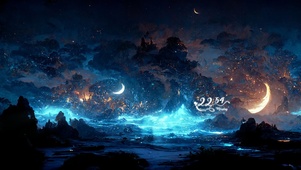 4K 唯美治愈夜晚星空银河