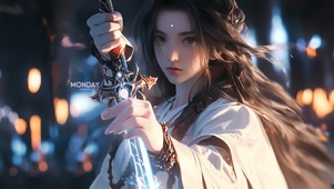 4K赛博古风女神