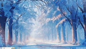 雪中街道