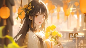 唯美治愈国风美女