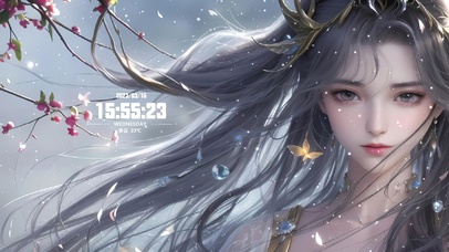 唯美古风治愈长发少女