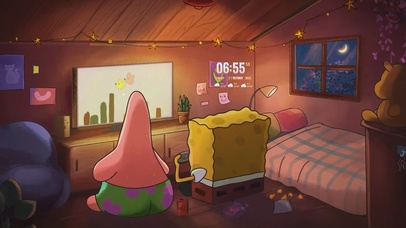 海绵宝宝派大星打游戏