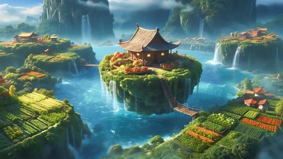 丰收的浮空岛小屋