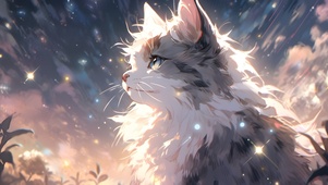 长毛猫 白