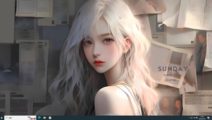 忧郁画报少女