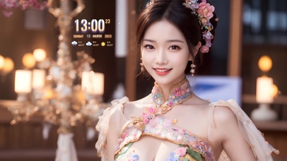 4k唯美古风旗袍女生