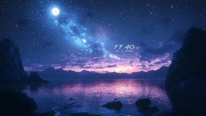 炫酷星空湖泊