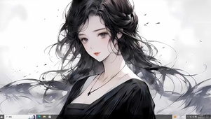 水墨风美女