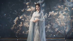 【4K】国风清纯女子