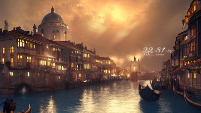 4k 唯美梦幻水上小镇