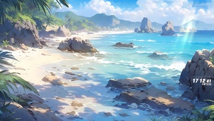 海边沙滩