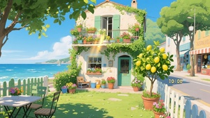 小清新海边小镇