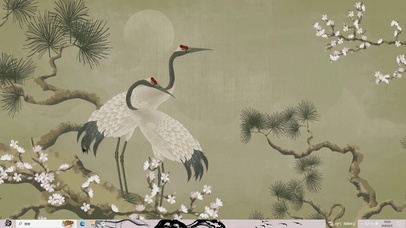 古风仙鹤—【主题桌面】