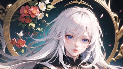 治愈长发天使少女