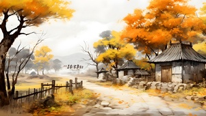 阳光金秋小屋