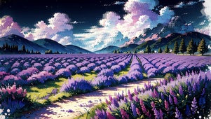 薰衣草花田