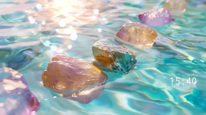 治愈系清澈水流