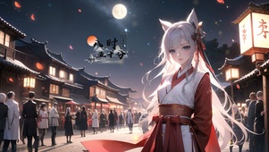 月明汉服少女