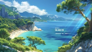 蓝色的海湾