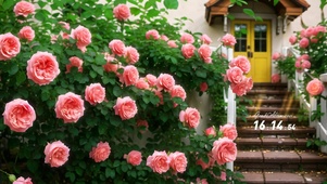 4k院前玫瑰花