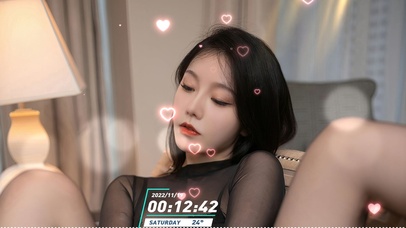 清纯性感黑裙美女