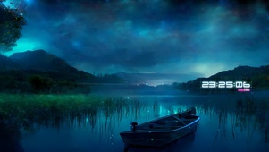 唯美 夜色湖景