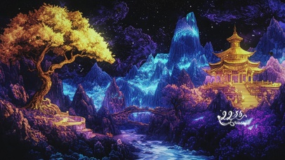 国潮AI唯美插画