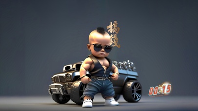 肌肉男孩4K搞钱壁纸