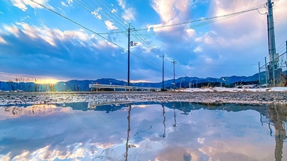 4K唯美治愈公路水面