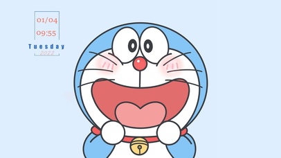 哆啦A梦系列蓝色背景1