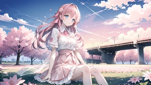 樱花撒落