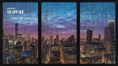 4K护眼雨滴屏（雨声）