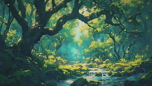 动漫森林场景