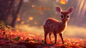 可爱的小鹿