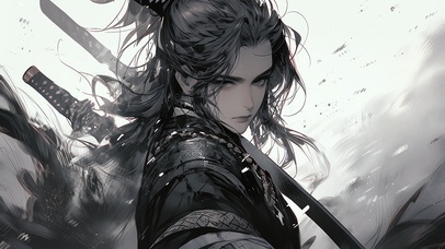 【4K】国风水墨剑客