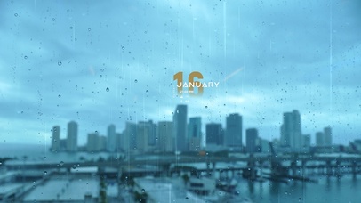 雨天城市 雨滴屏