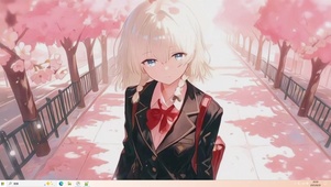 粉樱灼灼