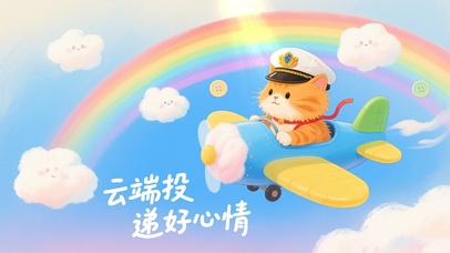 云端投递好心情～可爱飞行咪
