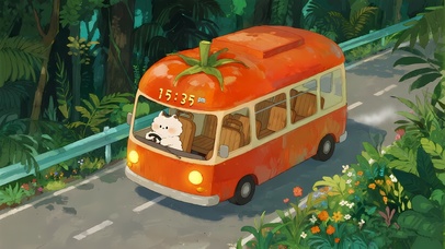 可爱猫咪去旅行	