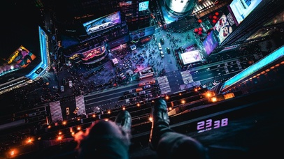 7K 4K 俯视城市街景