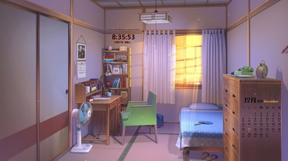 4K唯美治愈房间（带真实时间）