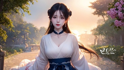 4K唯美治愈古风汉服美女