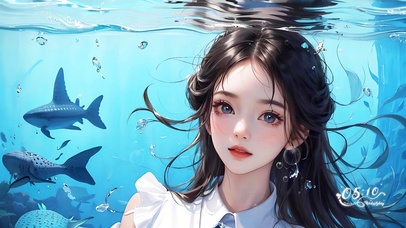 4K海底的少女