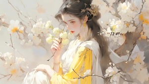 腊梅花女孩