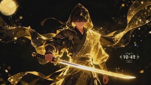 金光持剑少年