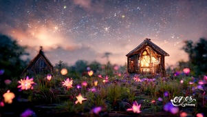 萤火中的琥珀小屋