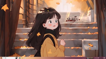 秋枫落叶