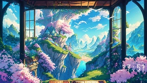 樱花山间村落